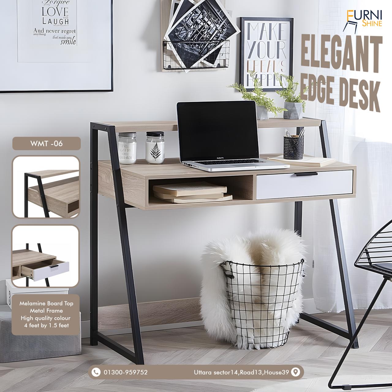 Elegant Edge Desk – e-Furnishine