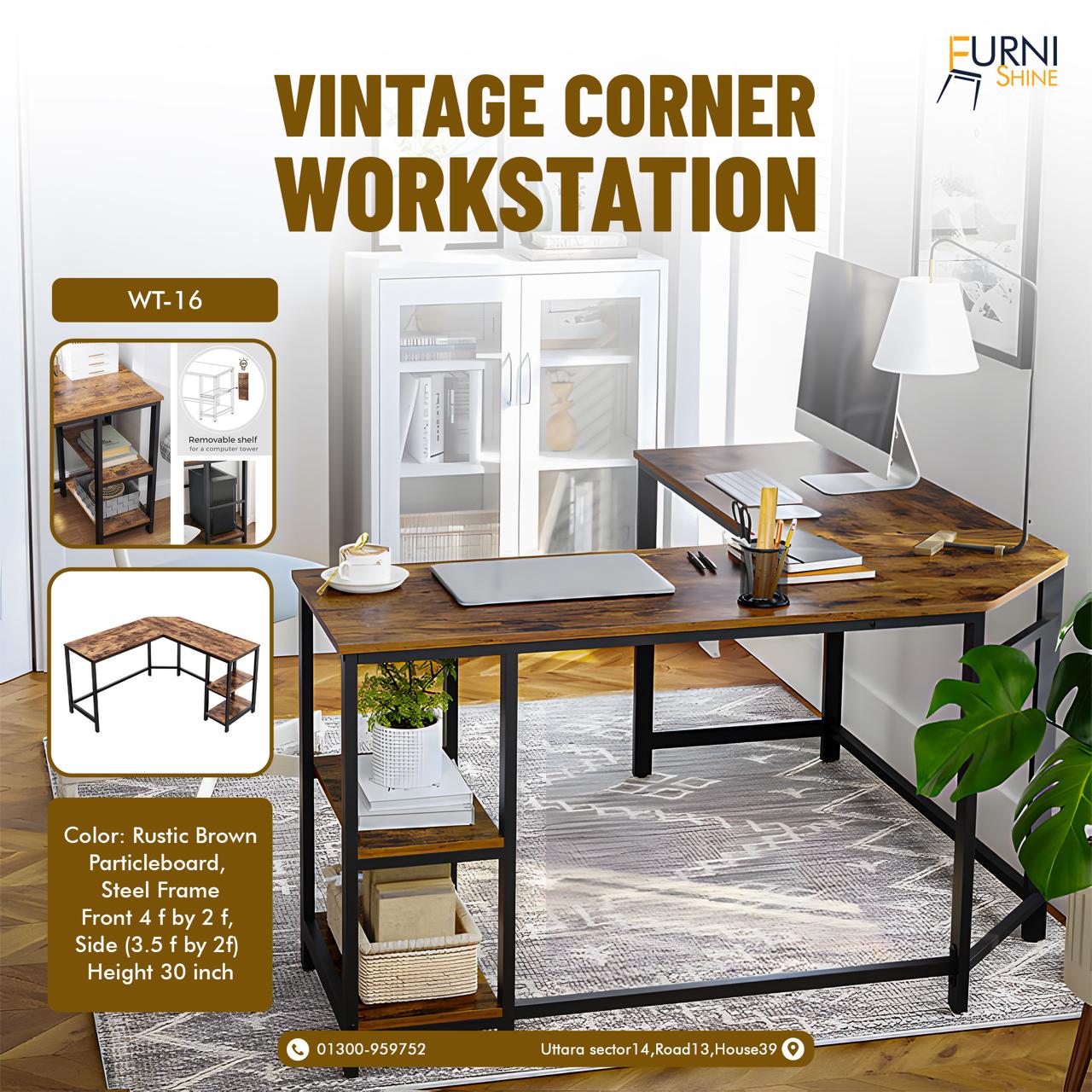 Vintage Corner Workstation