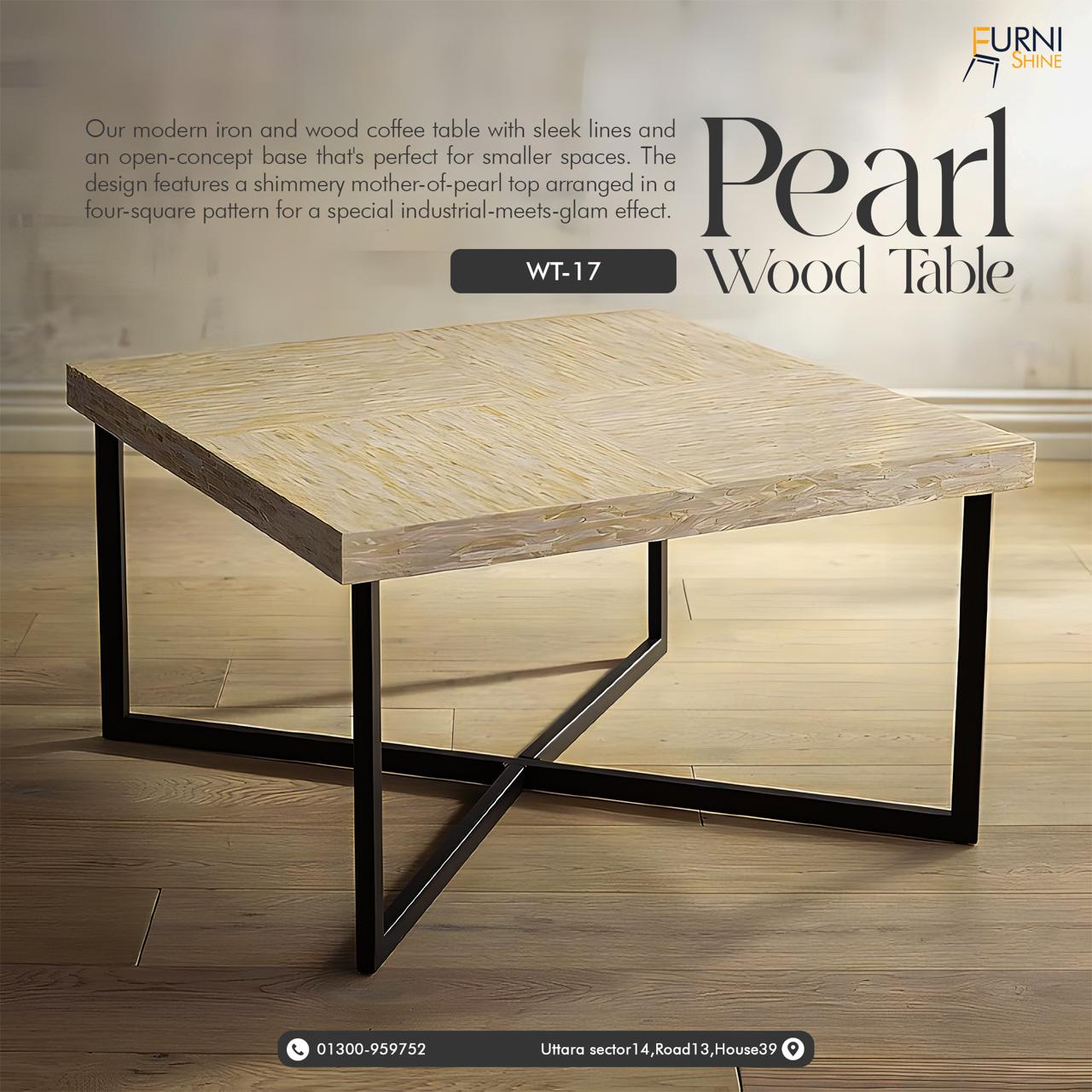 Pearl Wooden Table