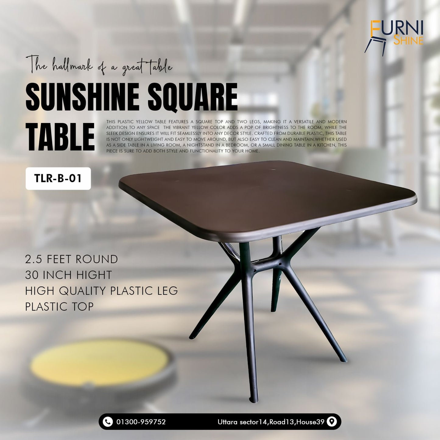 Sunshine Square Table