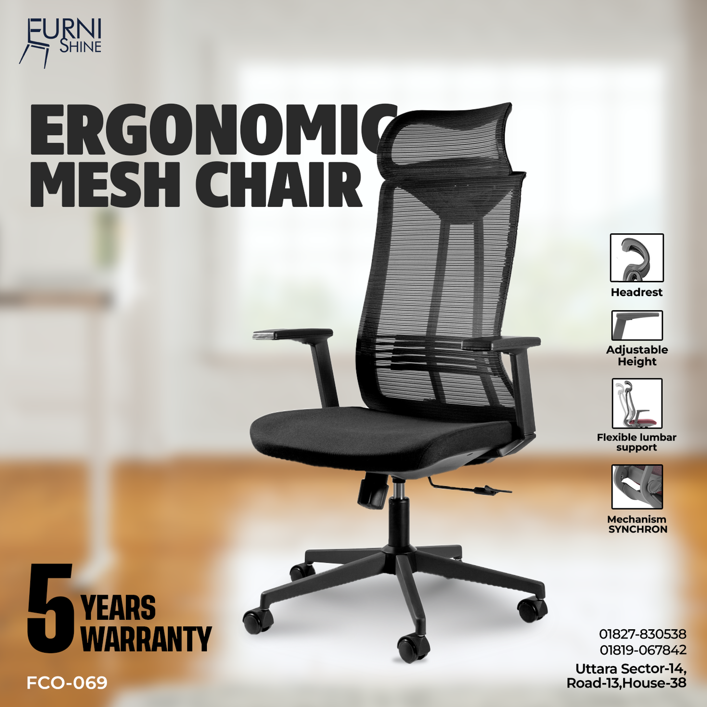 EARGONOMIC MASH CHAIR