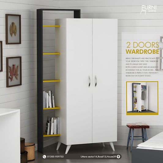 2 Doors Wardrobe