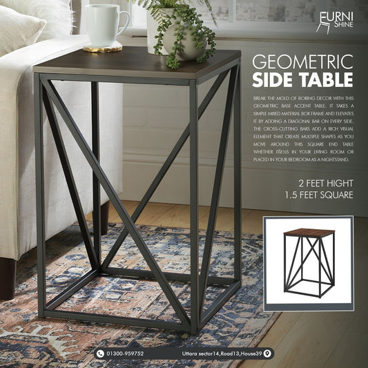 GEOMETRIC SIDE TABLE