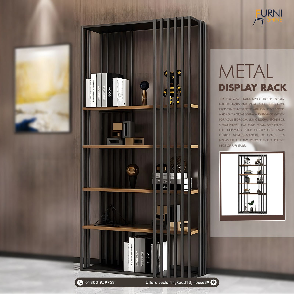 Rustic Metal Display Rack METAL DISPLAY RACK – e-Furnishine