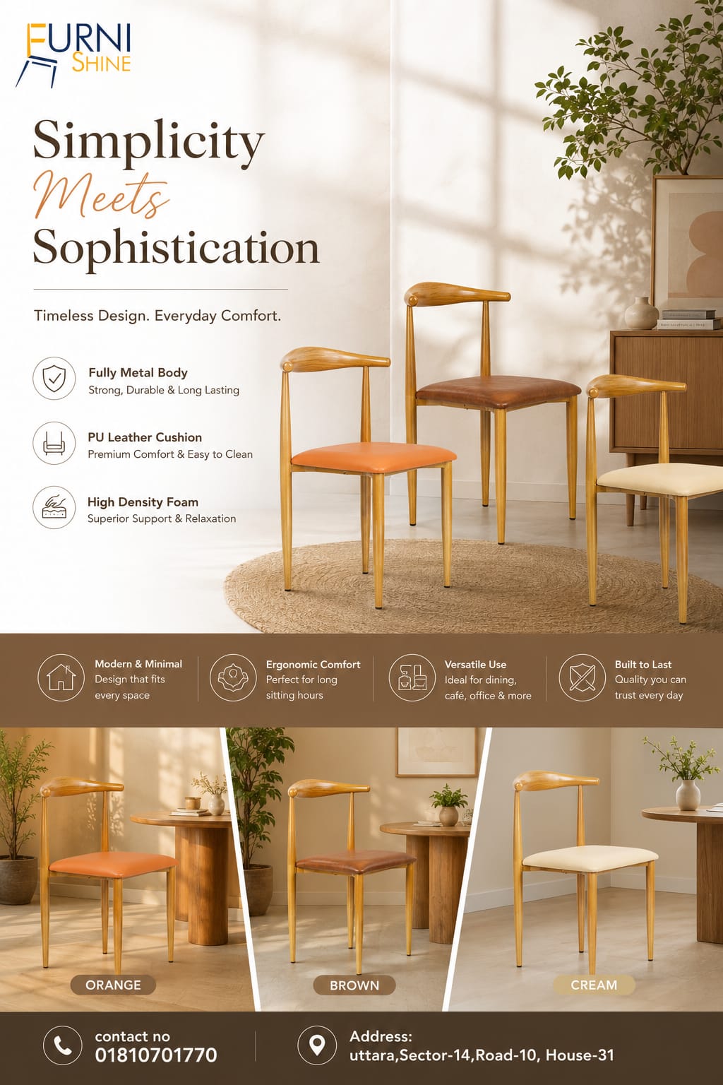 Nordic Posture Dining Chair